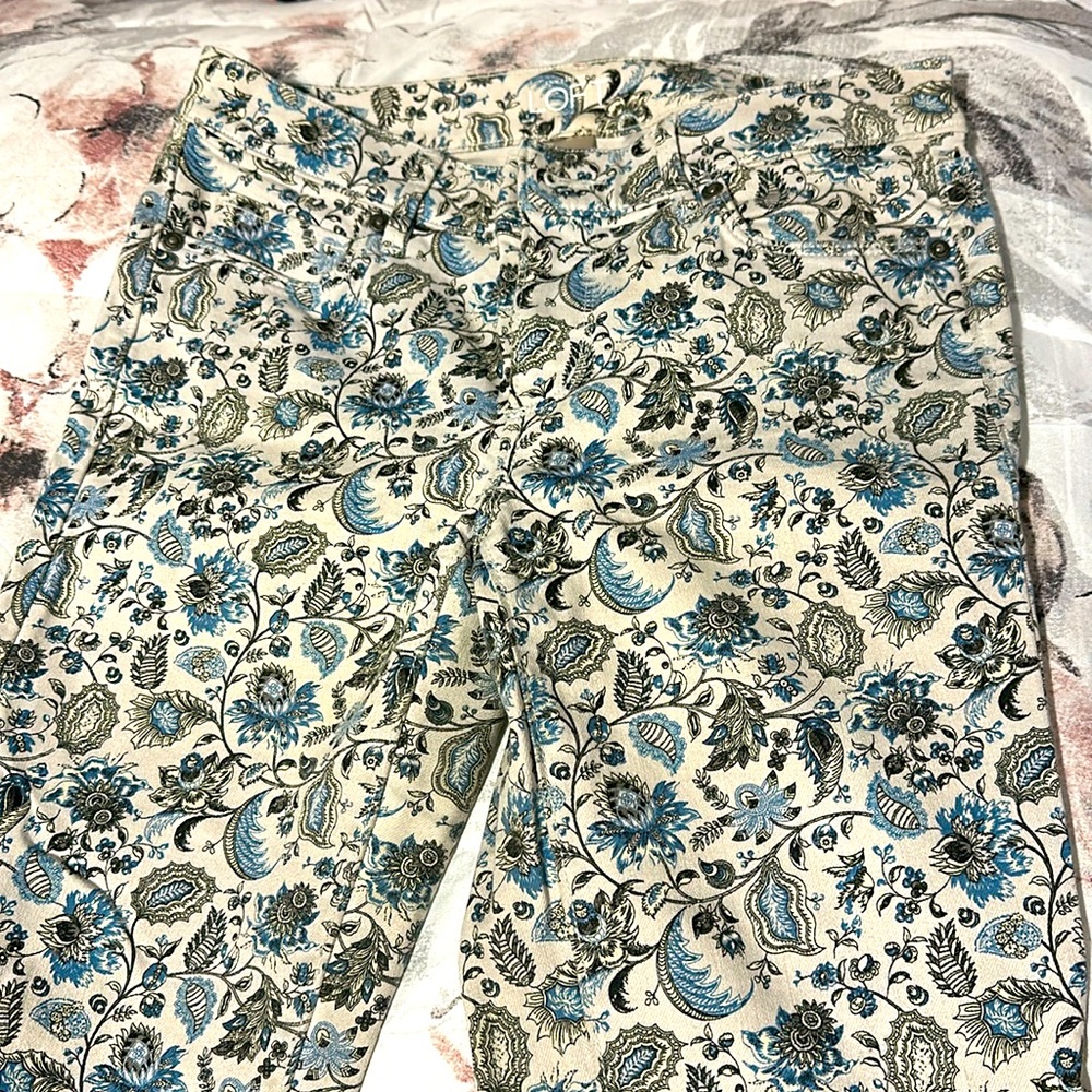 Paisley print jeans
